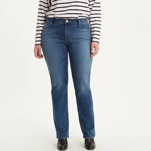 Levis 414 Jeans Women’s 18W Blue Classic Straight High Rise Denim